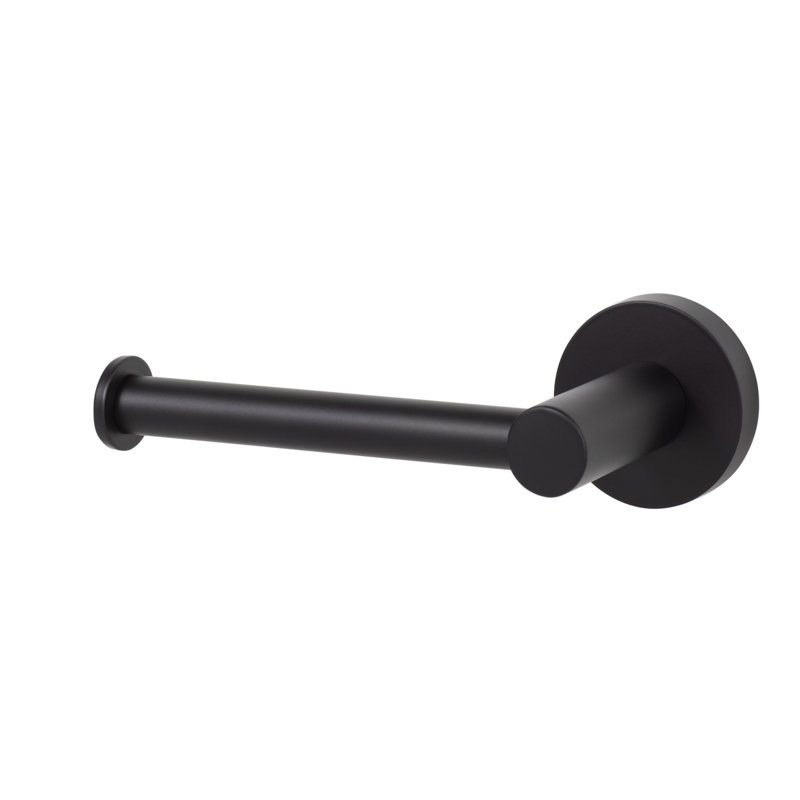 Porte-papier Lugan Euro, plat , Noir mat
