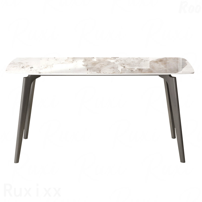 Table de salle à manger 62,99 po, Beige / Blanc