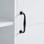 Armoire de rangement pour salle de bain avec portes et tiroirs, panier à linge inclinable, plusieurs espaces de rangement, style autoportant, tablette ouverte, tablette réglable, blanc-463132516