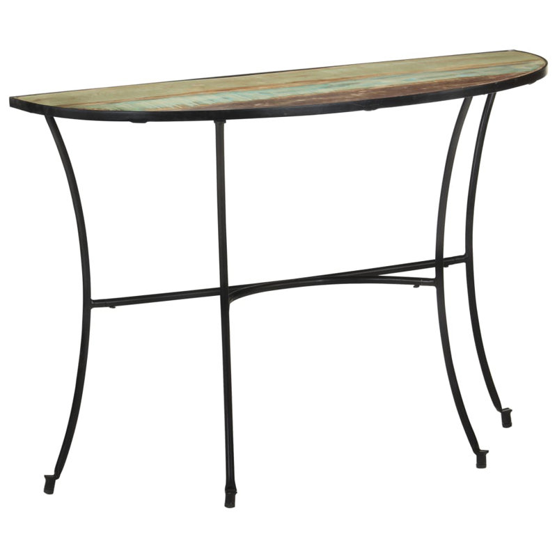 Table d'appoint en bois de manguier massif 43,3 po x 15,7 po x 30,3 po, Brun