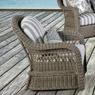 Chaise à assise profonde avec coussin Reavis