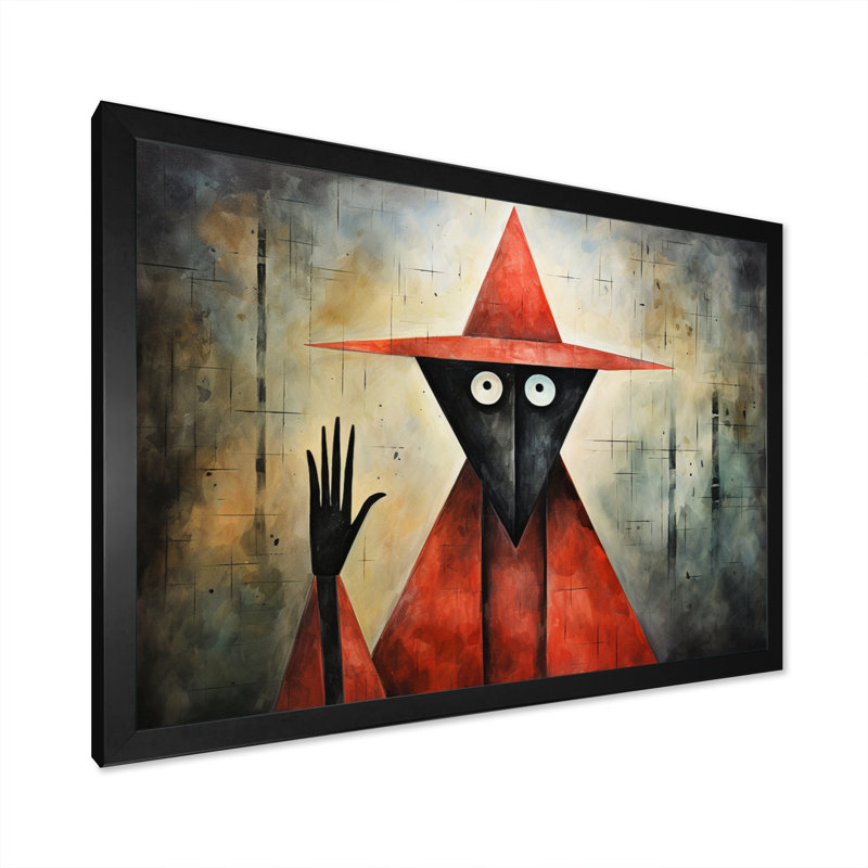 Coral Gray Mexico Art El Hombre, reproduction d'art sur toile, H 34 po x l 44 po x P 1,5 po, Cadre simple noir