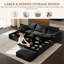 Canapé modulaire en U 70,8 po avec deux repose-pieds et rangement sous le siège Comfy Cloud-591032414-591032415