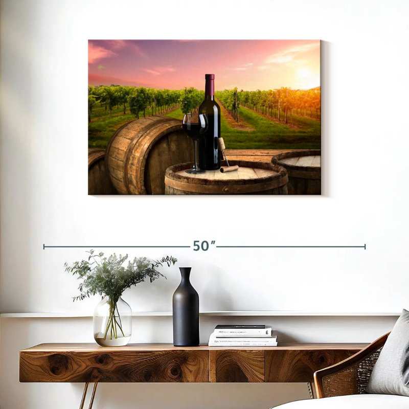 Yarlin Tuscan Wine Vineyard, H 24 po x l 36 po