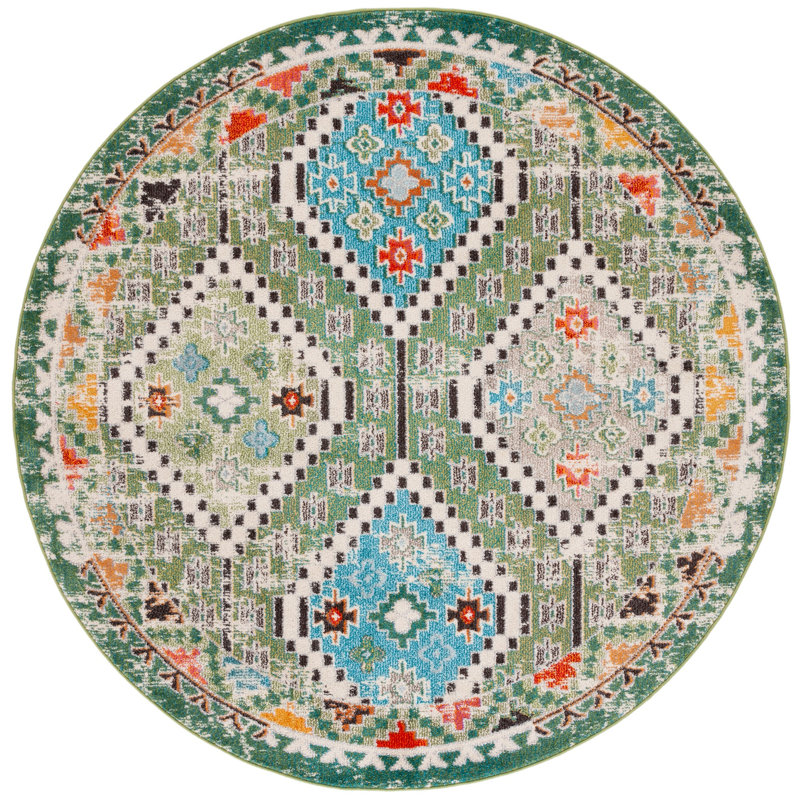 Madison Performance Southwestern Rug, Round 6'7"