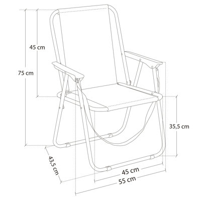 Anfriede Folding Beach Chair