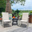 Ensemble de 2 chaises de jardin pour l'extérieur, jardin, bord de piscine-603614225-603614224