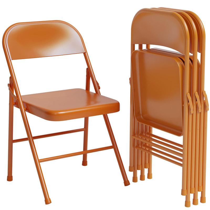 Ensemble de 4 chaises pliantes portatives pouvant supporter jusqu'à 350 livres