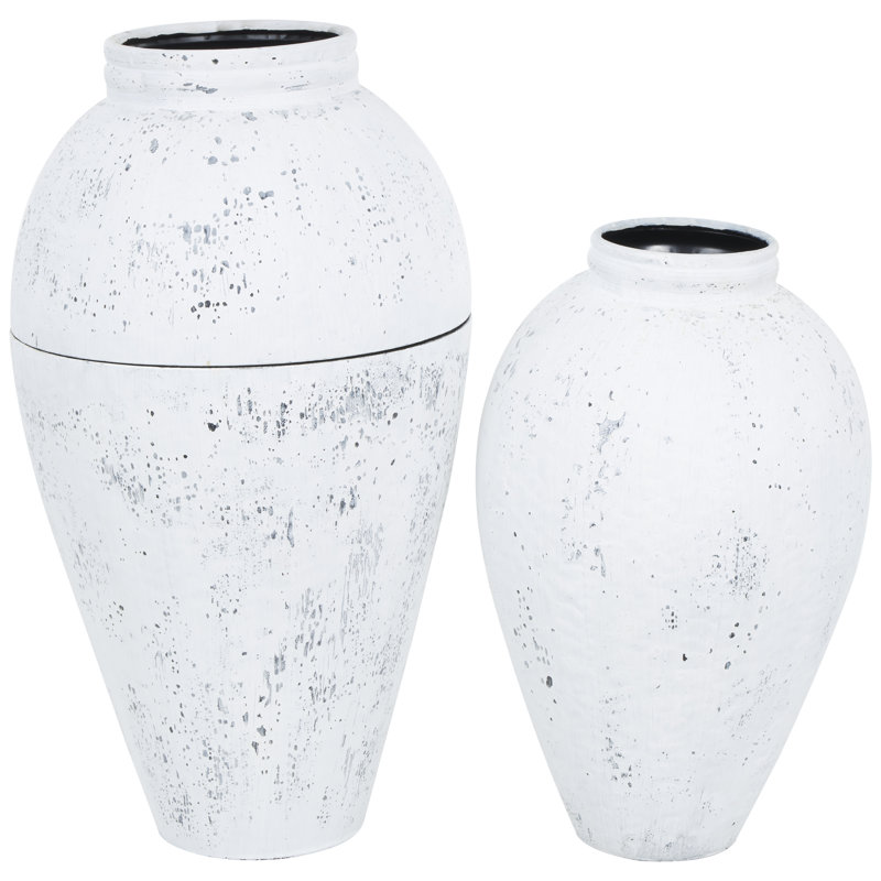 Ensemble de grands vases en métal Neako