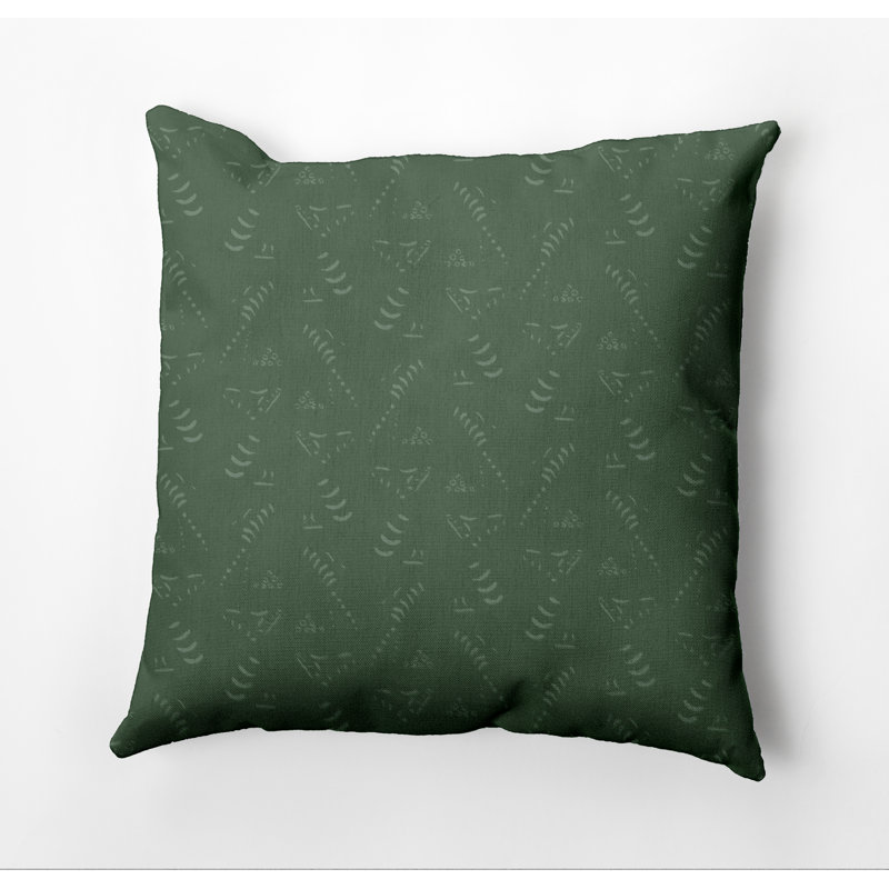 Housse de coussin carré et insert, 20 po X 20 po, Vert