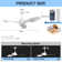 Karlena 48'' Ceiling Fan with Remote Control without Lights for Bedroom