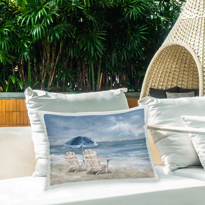 Polyester Lumbar Rectangular Indoor/Outdoor Pillow Cover & Insert by Carson Lyons