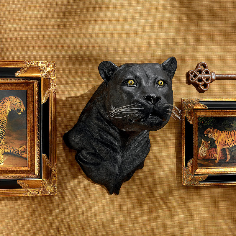 Shadow Predator Black Panther Wall Sculpture