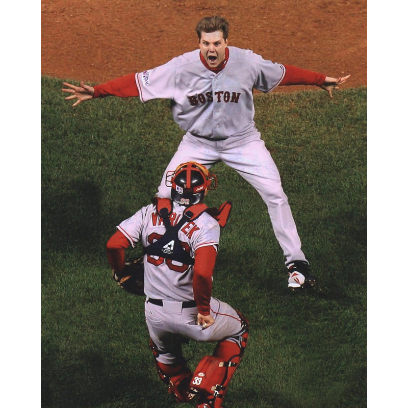 Jonathan Papelbon / Jason Varitek, H 18 po x l 14 po