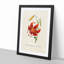 Illustration of a Tiger Lily Flower - Framed Print-55641437-55641445