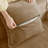 Armless Sofa Velvet- Brown