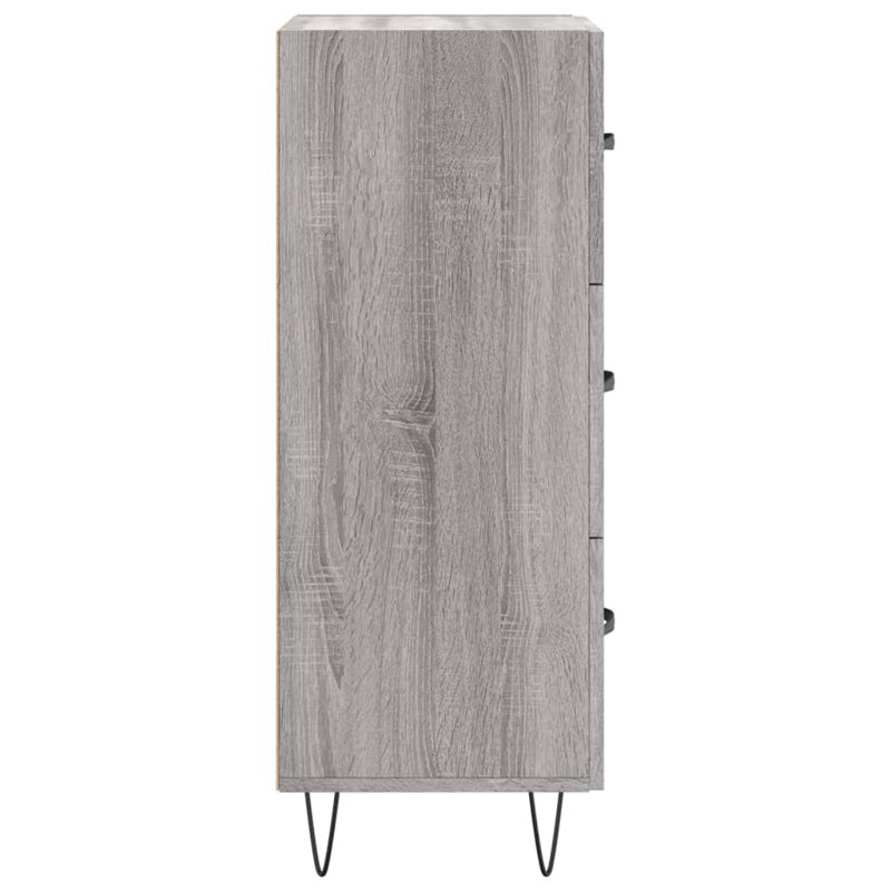 Malynda Sideboard 34,5x34x90 cm Engineered Wood, Grey Sonoma