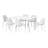 6-Person Outdoor Rectangular Dining Set-1192284664