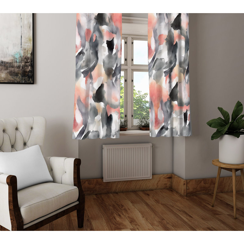 Semi Sheer Curtain Pair, 56" W x 78" L