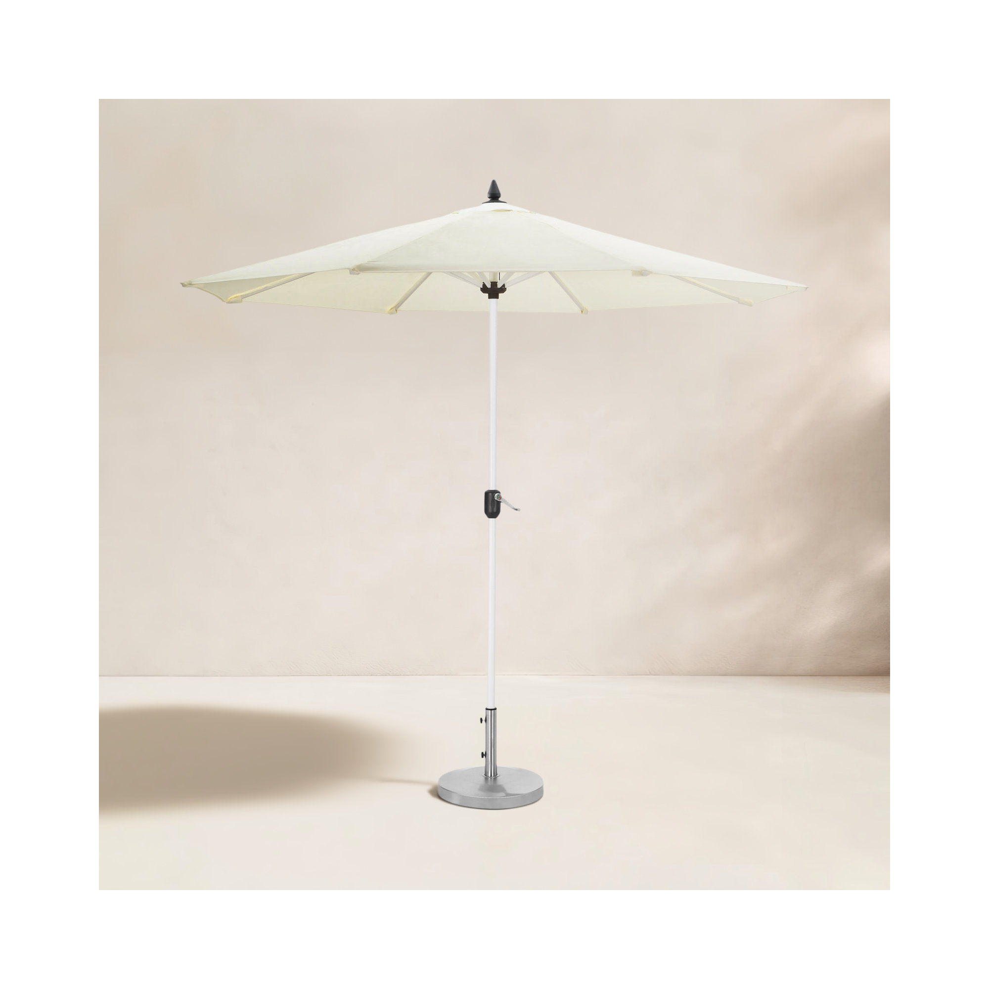 Aynura 108'' Outdoor Umbrella, White