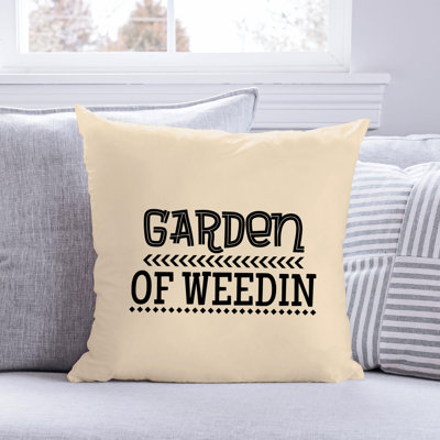Citation amusante «Garden Lover» 417 - Coussin décoratif inclus