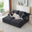 Canapé modulaire Cloud, méridienne en L avec méridienne en R avec assise profonde et canapé confortable à 2 places pour un salon moderne,-1168996622