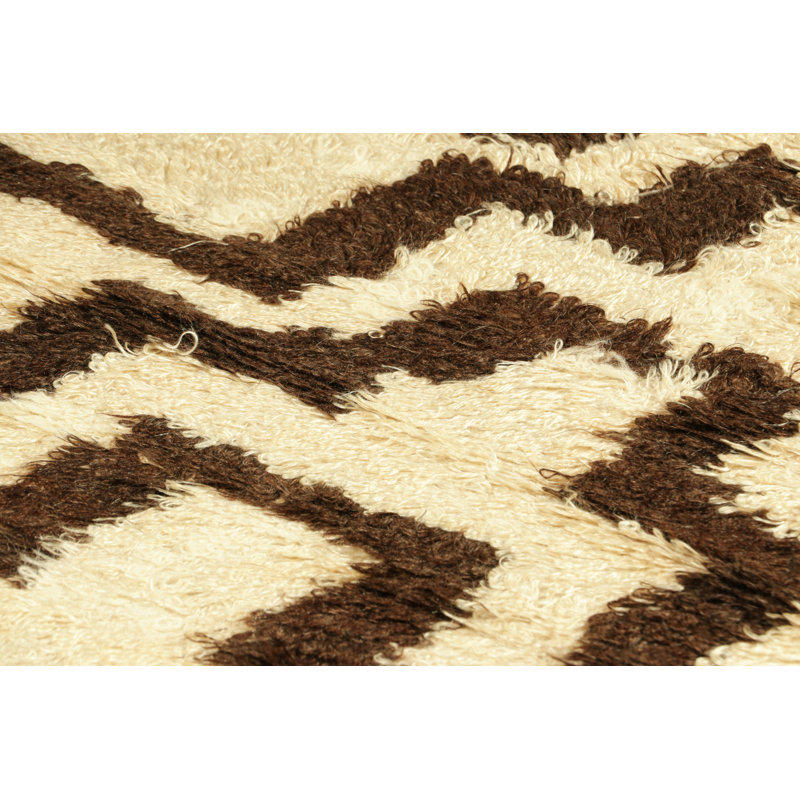 One-of-a-Kind 4'2”x5' Hand Knotted Area Rug