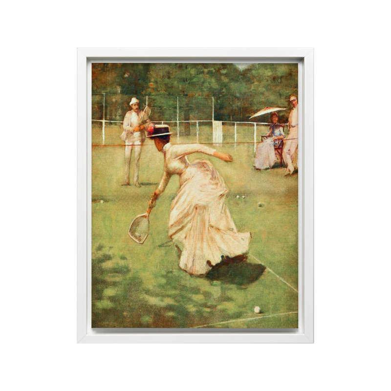 Une peinture de rallye, Canvas, White Framed, 11"H x 14"W