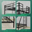 Lits jumeaux gain d'espace en hauteur, structure en acier, rangement moderne pour la maison