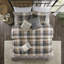 Ensemble de housse de couette à motif de chevrons de six articles Ridge-23509394-52732079