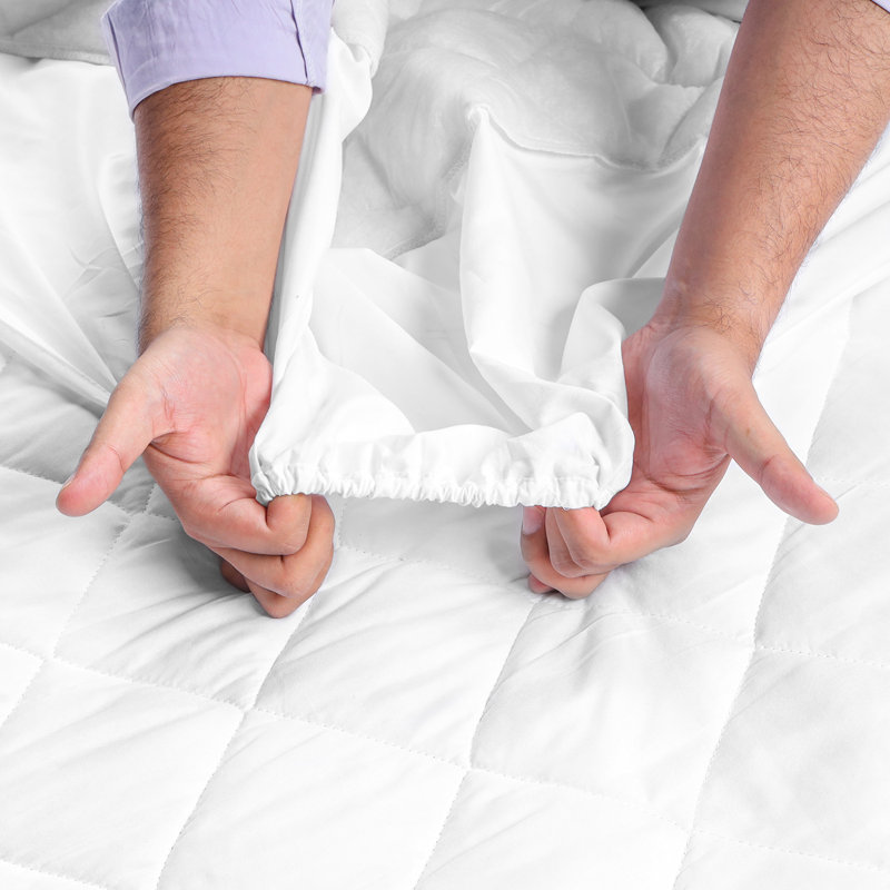 Bogard Quilted Fitted Mattress Protector, Kingsize (5')