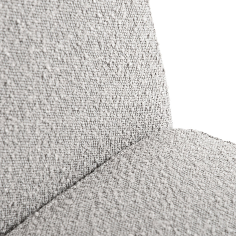 Chaise d'appoint à roulettes Wrentham Burney, Boucle gris