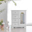 Boîte de rangement pour bijoux blanche
