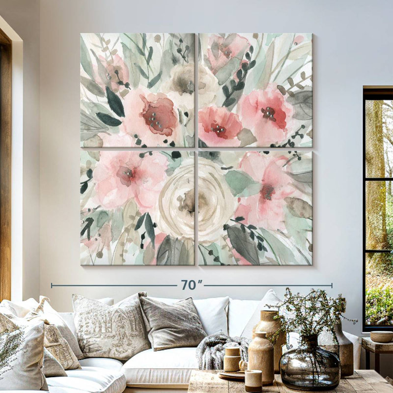 Pretty In Blush, 57" H x 57" W