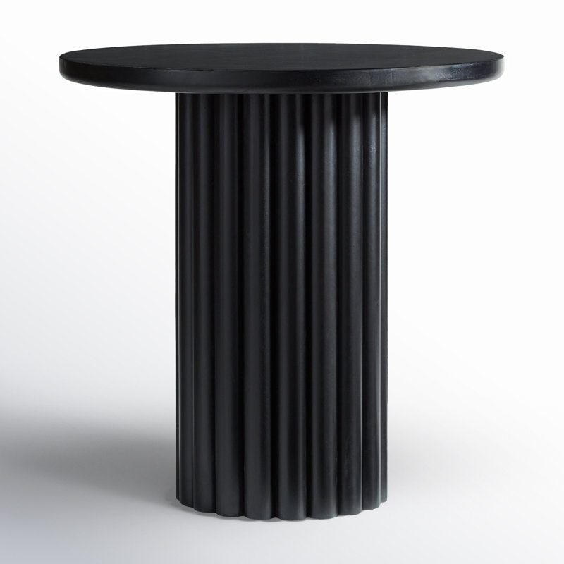 Mavis 36'' Round Dining Table, Black