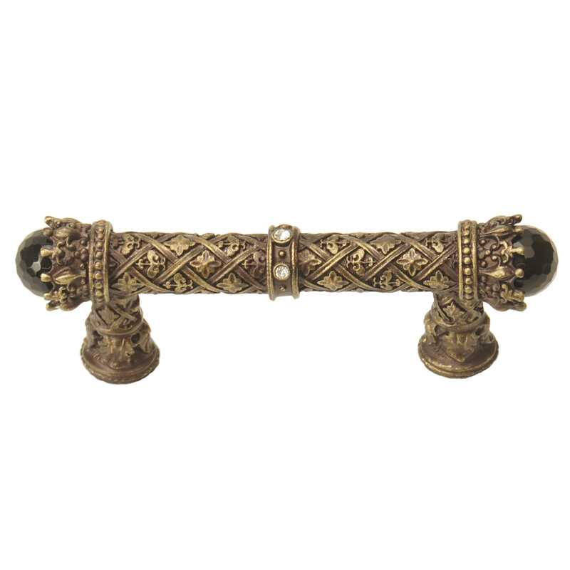 Carpe Diem 6528-9COX Crowning Glory Queen Penelope Chalice Queen Penelope 3 inches c.c. pull w/ Swarovski Crystals & semi‐precious stones in Chalice