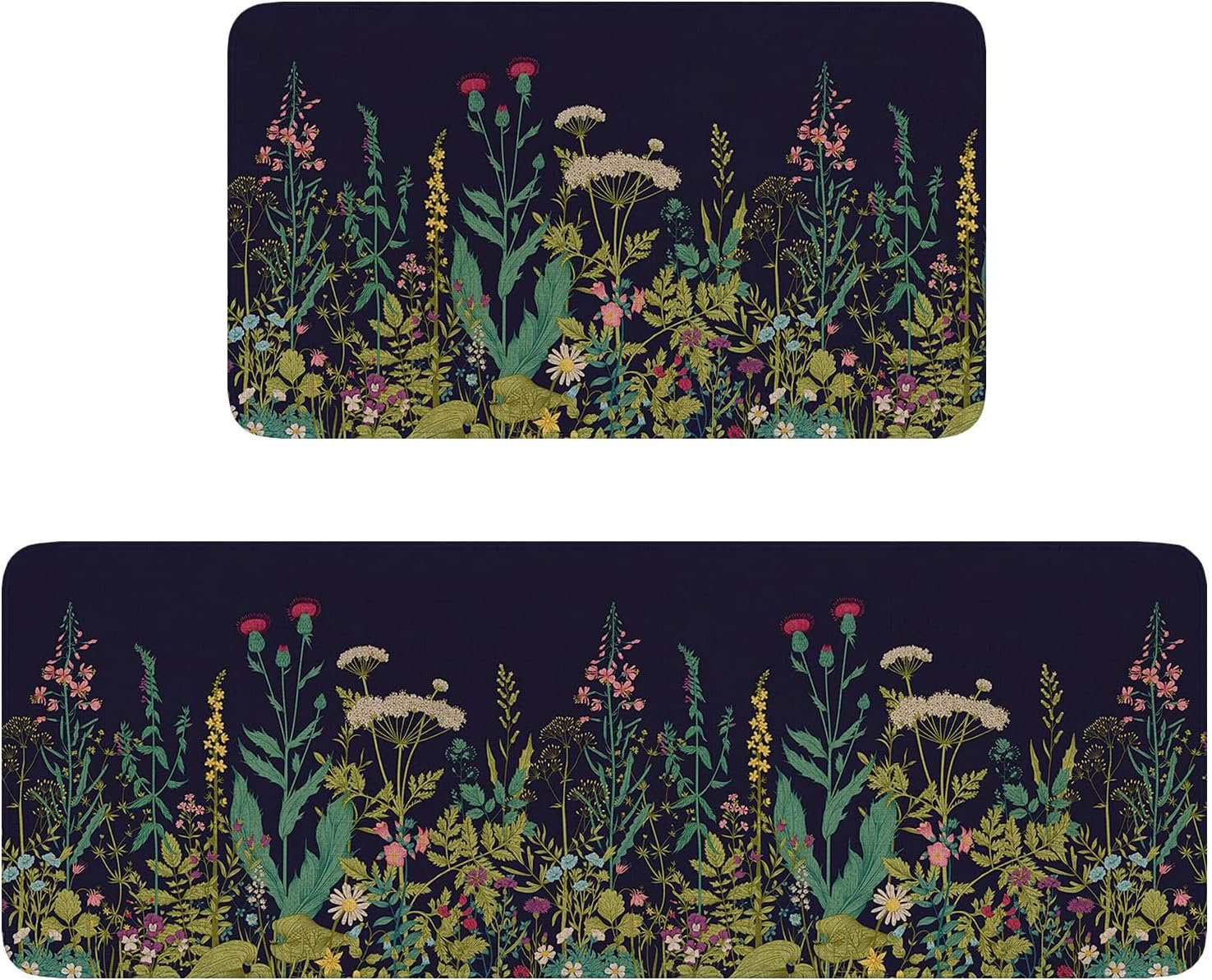 One Allium Way® Kitchen Rugs and Mats Sets of 2, | Wayfair