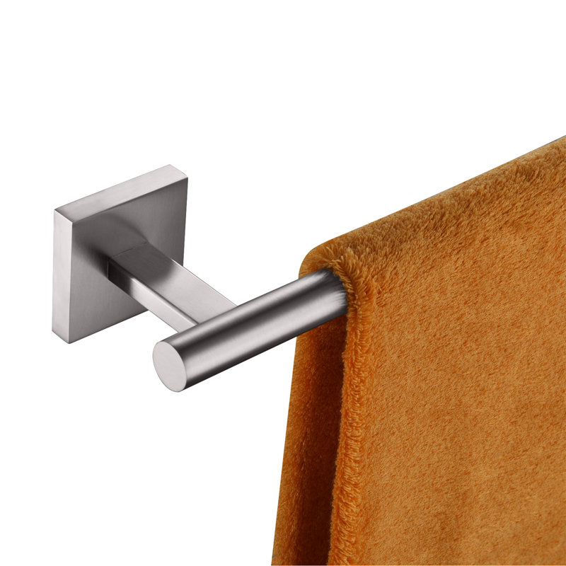 Barre à serviettes murale 24 po, Nickel brossé