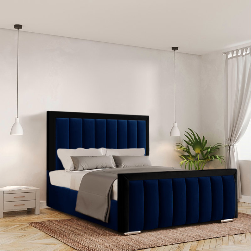 Ballal Upholstered Bed, Single (3'), Parliament, No