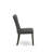 5-Piece Kitchen Dinette Set Included 4 Gotham Grey Kitchen Dining Chairs, Upholstered Seat and High Button Tufted Chair Back and Cement Rectangular Table - Black Finish-164657940-164657931-164657928