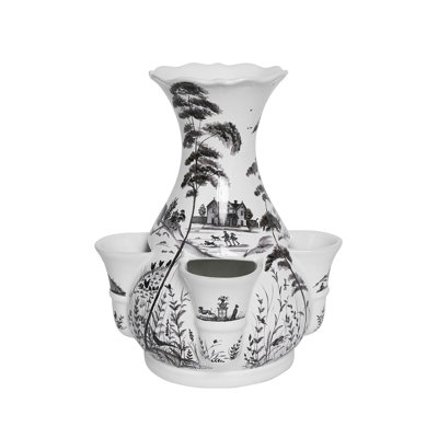 Country Estate 11.5" Tulipiere Vase- Flint Gray