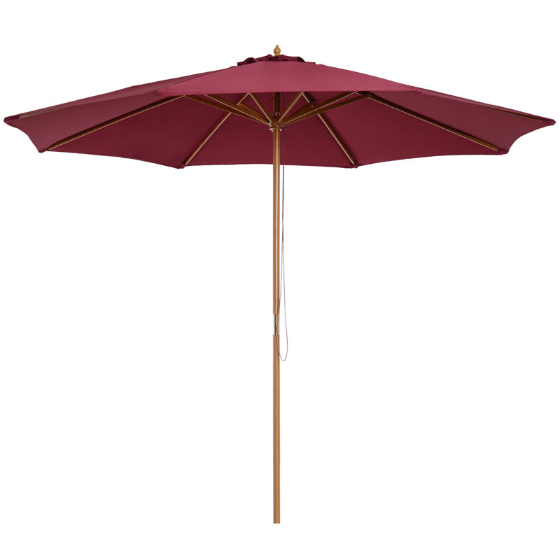 Parasol de marché 10 pi Kingsdown, Rouge vin
