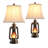 Kaylyn 25" Resin Table Lamp Set With Night Light And USB Ports