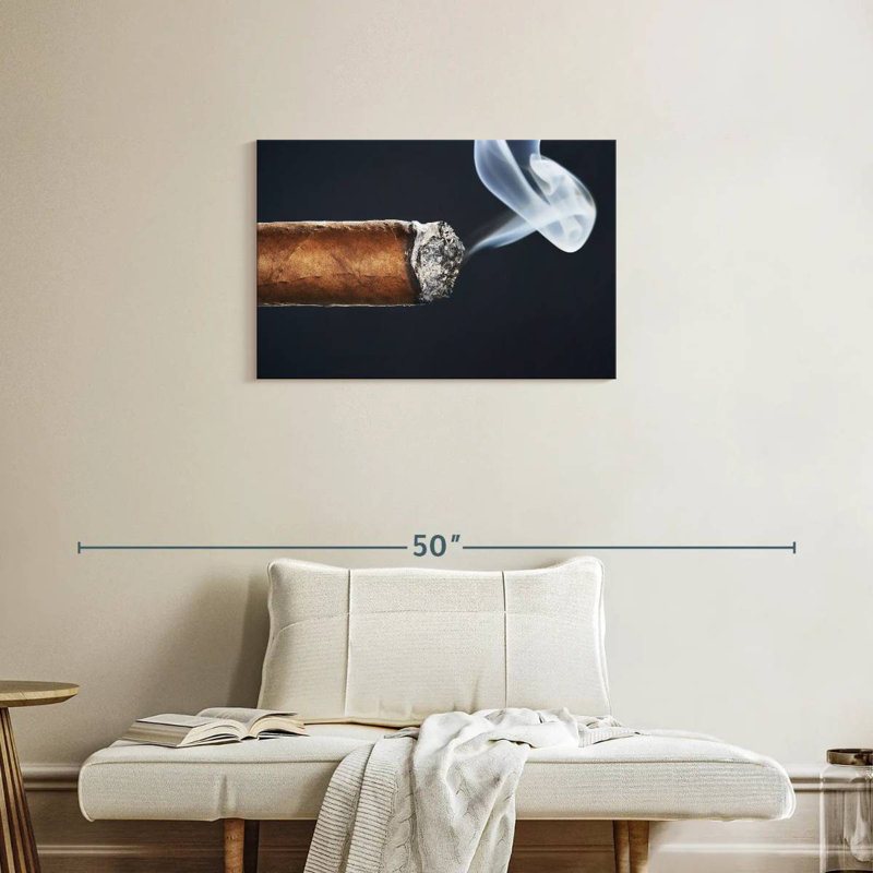 Senne Burning Cigar, 20" H x 30" W