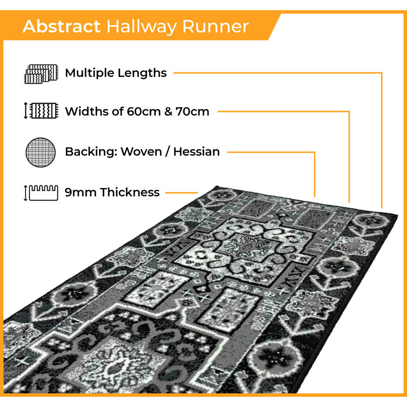 Runner Abstract Area Rug, Runner 70 x 150 cm