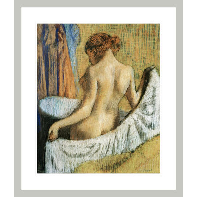 «After the Bath» par Edgar Degas, impression giclée sur cadre