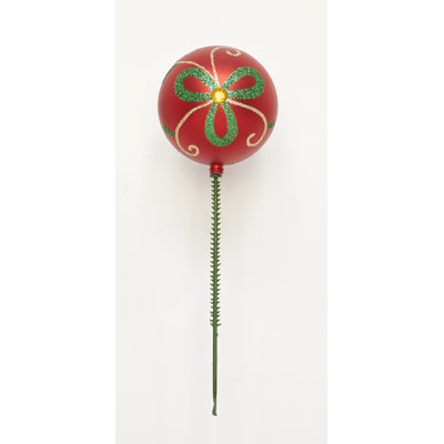 Painted Plastic Ball on Pick