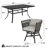 Mendee 6-Person 7-Piece Steel Swivel Patio Dining Set