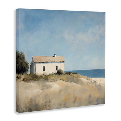 Simple Beach House on Dunes Canvas, design by Creative Studio