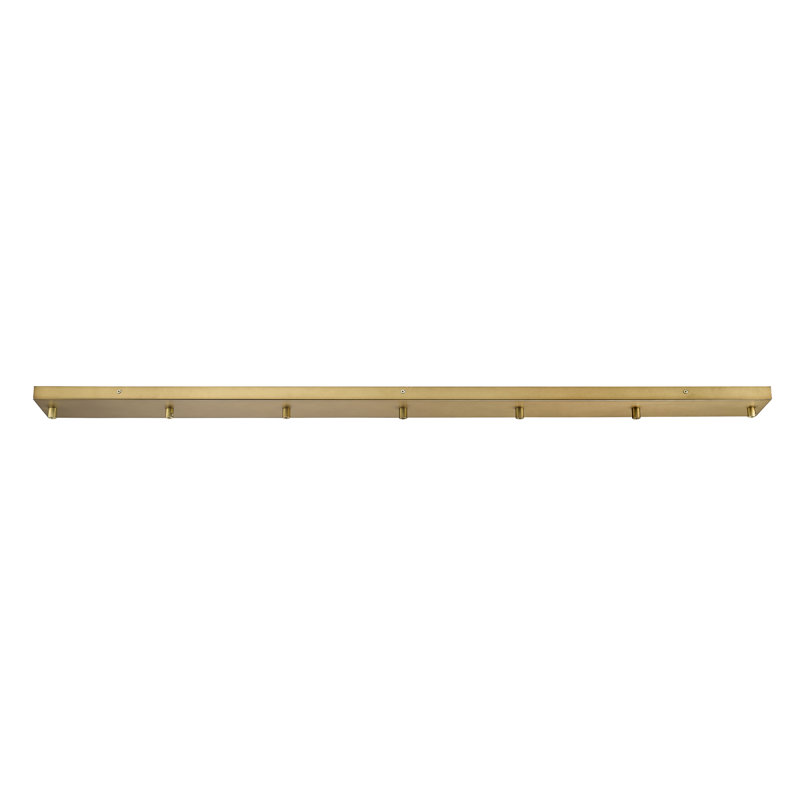 7 Port Multi Point Canopy, Rubbed Brass
